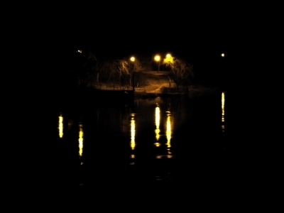 Elbe bei Nacht
