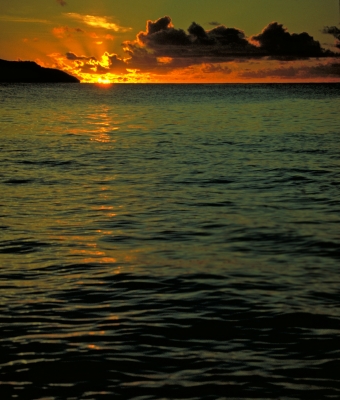 Abendsonne in der Karibik