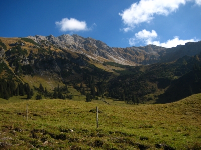 Ausblick von Parkplatz Hinterstein