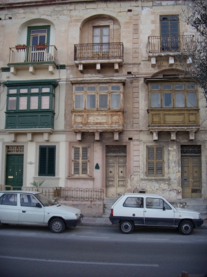 Vorbauten in Malta