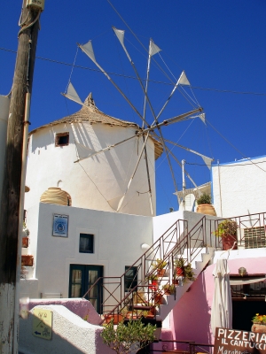 Windmühle auf Santorin