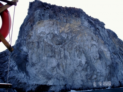 Vulkanfelsen auf Santorin
