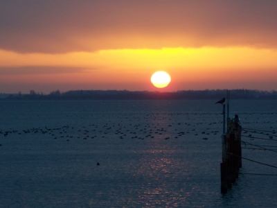 Sonnenaufgang am Vitter Hafen