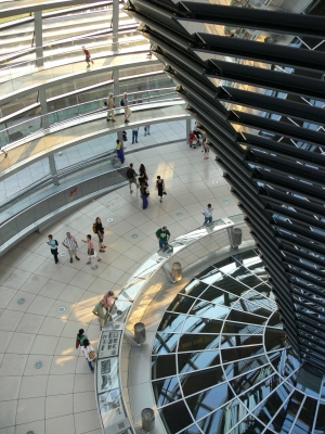 Glaskuppel des Berliner Reichstag