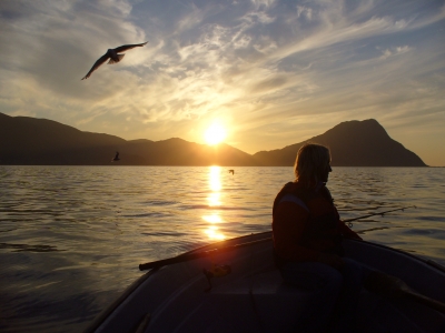 Angeln im Fjord