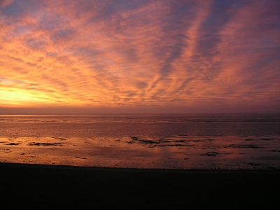 Sonnenaufgang an der Nordseeküste