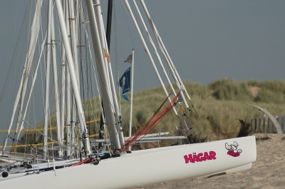 Segelboote am Strand