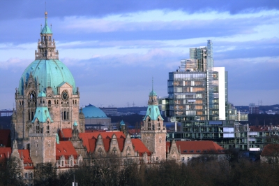 Hannover Neues Rathaus und Nord LB