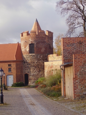 Teil der historischen Stadtmauer in Beeskow