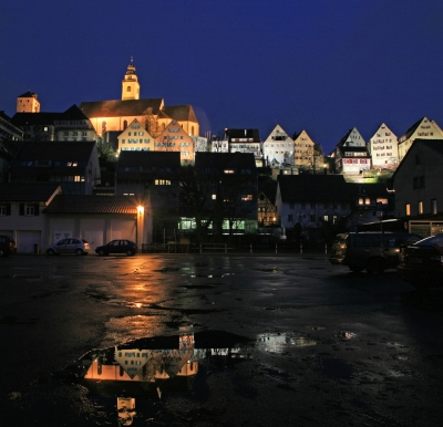 Altstadt Horb in der Dämmerung