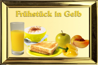 Frühstück in Gelb!