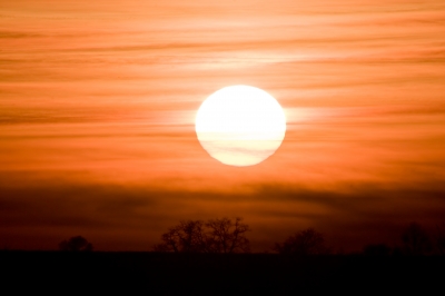 Sonnenuntegang im Winter