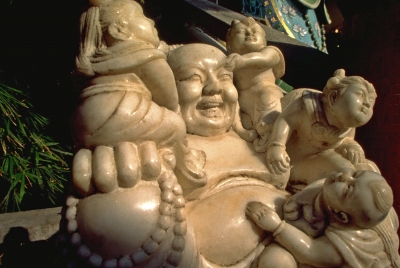 Buddha lacht