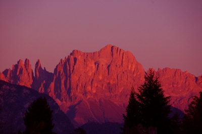 Alpenglühen Rosengarten