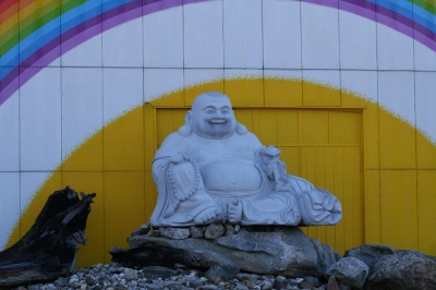Buddha aus Stein - riesengroß