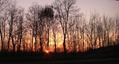 Winter-Sonnenuntergang