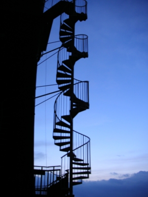 Dorum Leuchtturm Treppe