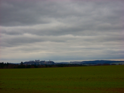 Blick zur Augustusburg in Sachsen 2