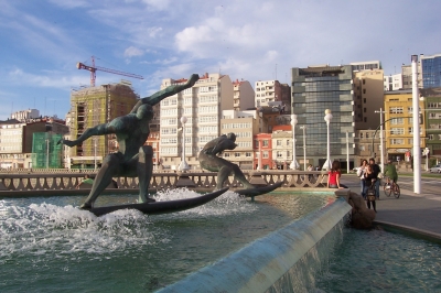 Wellenreiter in A Coruna