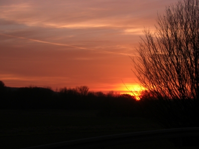 Sonnenuntergang in Unterfranken / 1