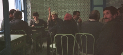 In einem Männercafe in der Altstadt von Tunis