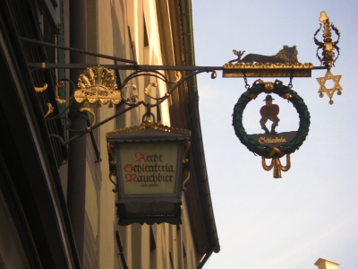 Wirtshaus-Schild in Bamberg