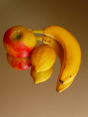 Obst mit Sopiegelbild