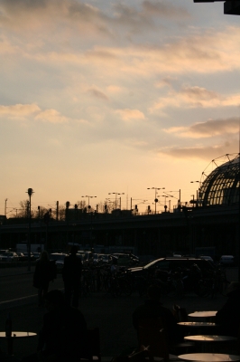 Abendstimmung am Hauptbahnhof Berlin