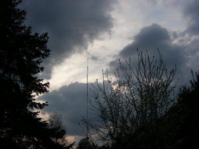 schwarze Wolken in Heßdorf