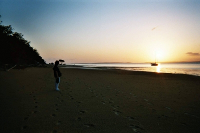 Sonnenuntergang auf Frazer Island