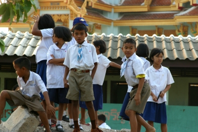 Kinder in Thakli schule