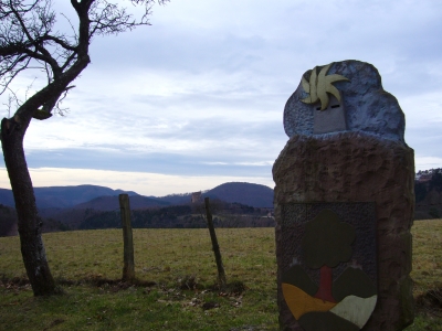 Blick auf Ruine Fleckenstein/Elsass