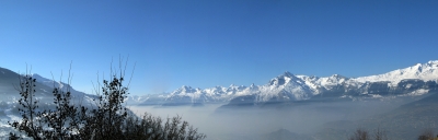 Panorama von Nax - Wallis