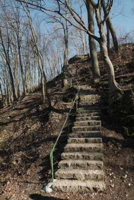 steile Treppe