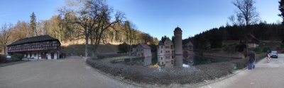 Panoramaaufnahme Wasserschloss Mespelbrunn