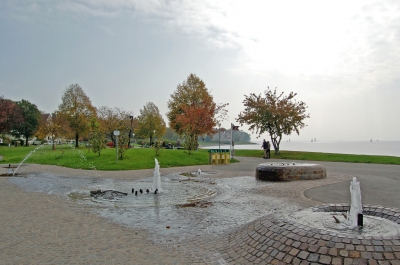 Brunnen auf der Promenade von Langenargen