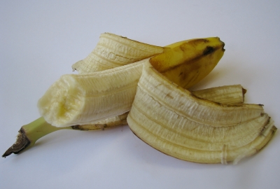 angebissene Banane
