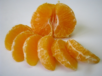 geschälte Mandarine