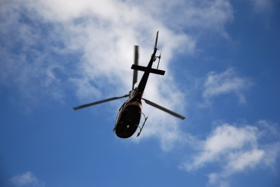 Hubschrauber in Aktion