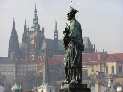 Blick zum Hradschin in Prag