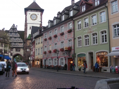 Oberlinde und Schwabentor in Freiburg im Breisgau