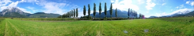 Panorama Tirol - Blick von Telfs aus - Rundumblick auf Hohe Munde
