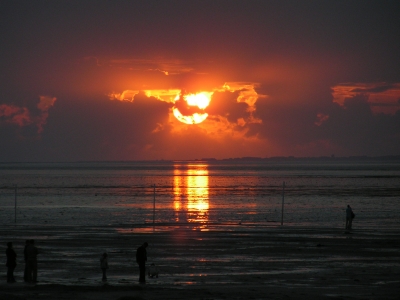 Sonnenuntergang an der Nordsee