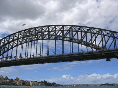Brückenbogen der Harbour Bridge in Sydney