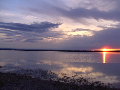 Wieder einmal ein Sonnenuntergang am Warmsee