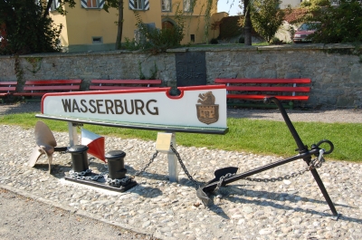 Schriftzug der MS »Wasserburg«