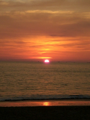 Sonnenuntergang über dem Meer