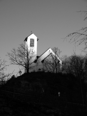 Kirche Schwarz/Weiß