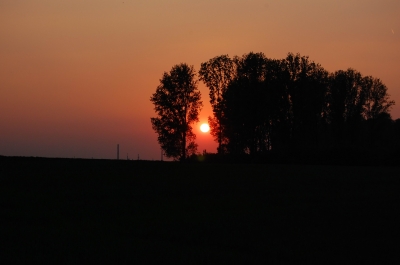 Sonnenuntergang im Rheinland