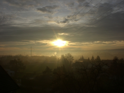 Strahlender Sonnenaufgang